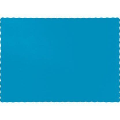 Placemats, 9.5" X 13.375", Turquoise, 50 Ct