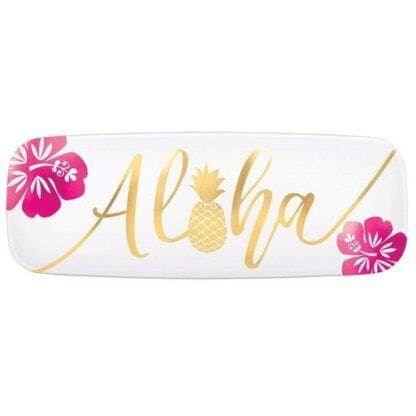 You Had Me at Aloha Aloha Long Plastic Platter