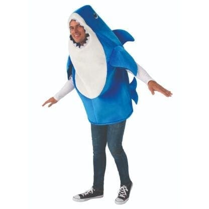 Adult Men's Daddy Shark Costume Size Standard Halloween Multi-Colored - Image 2