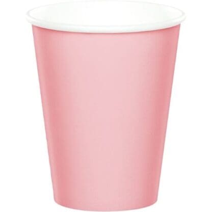 Classic Pink Cups, 9 Oz, Pack of 24