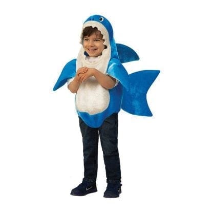 Blue Little Kids Baby Shark - Daddy Shark Costume