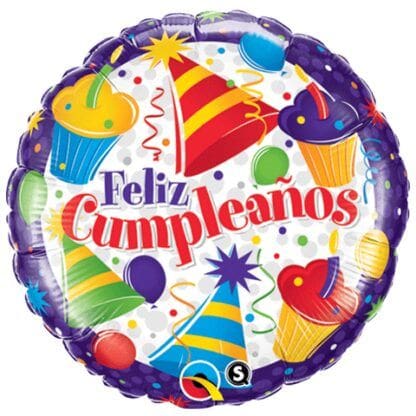 18 in. Cumplean Os Cupcakes Party Balloon