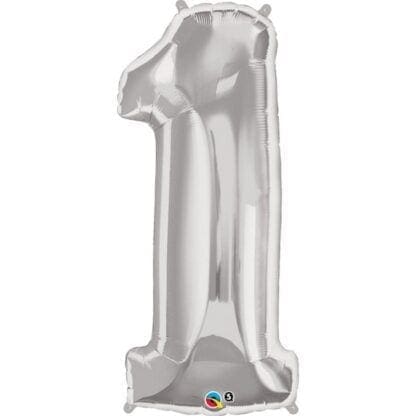 43" Number 2 Silver Balloon - Image 3