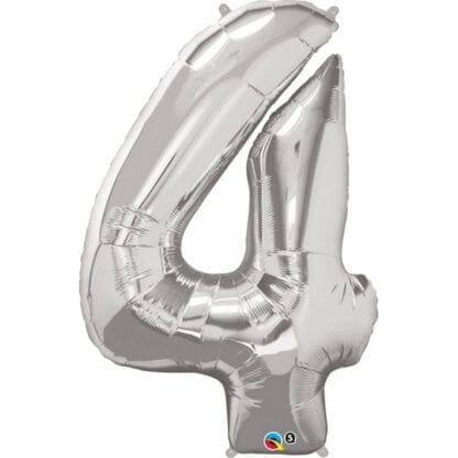 43" Number 2 Silver Balloon - Image 6