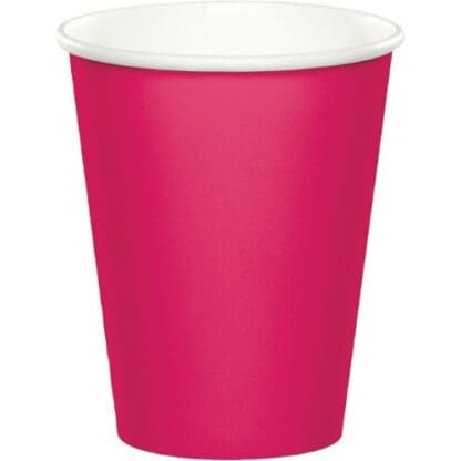 Hot/Cold Cups, 9 Oz, Hot Magenta, 24 Ct