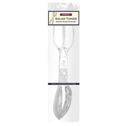 11.5" Salad Tongs - Clear