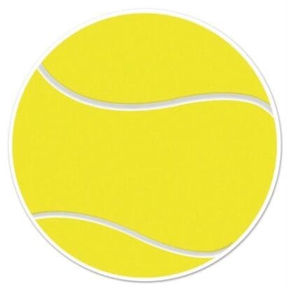 Tennis Ball Cutout