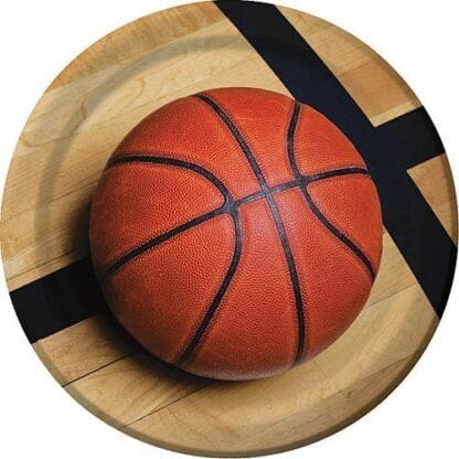 Basketball 'Sports Fanatic' Large Paper Plates (8ct)