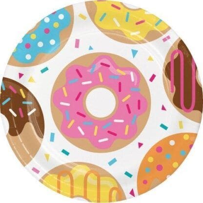 Donut Time 9" Lunch Plates (8 Count)