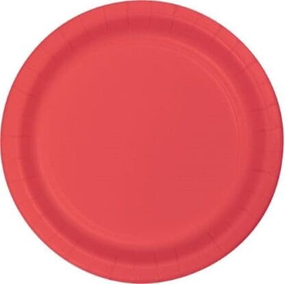 Lunch Plate, 7", Coral, 24 Ct