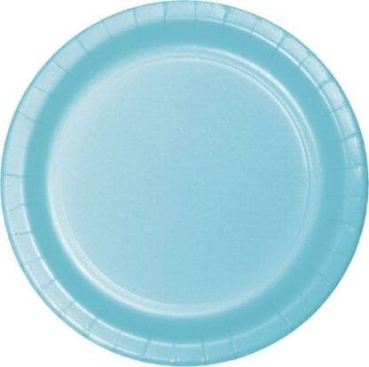 7'' Luncheon Plates, Pastel Blue, (Pack of 24)