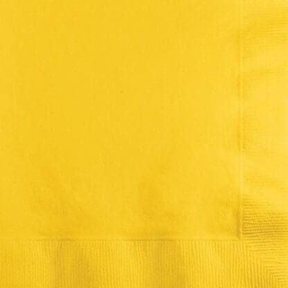 Beverage Napkins - 50-Pack, School Bus Yellow