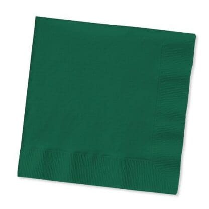 Hunter Green Beverage Napkins, 50-Pack