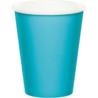 Bermuda blue Paper Hot and Cold Cups, 9 Oz, 24pk