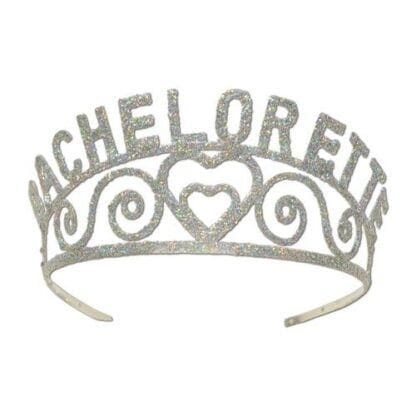 Bachelorette Glittered Metal Tiara