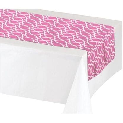 Candy Pink Table Runner, Disposable Tableware Accessories