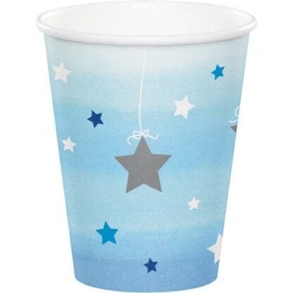 Twinkle Twinkle Little Star Blue 9oz Paper Cups, 8pk