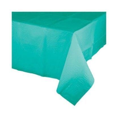 Teal Lagoon Paper Tablecloth Each