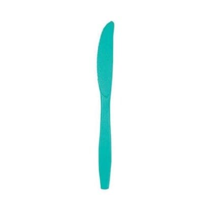 Teal Lagoon Plastic Knives 24 Pack