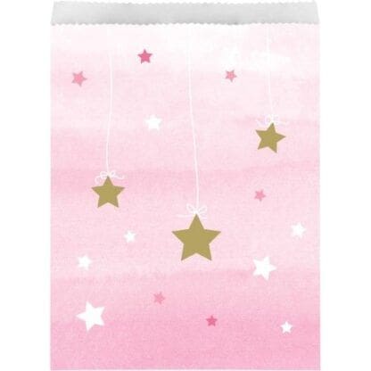 Little Star Girl Paper Treat Bags, 10-Pack