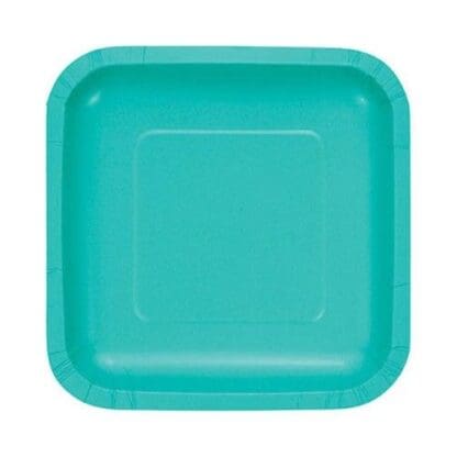 Teal Lagoon Dessert Plates 18 Pack