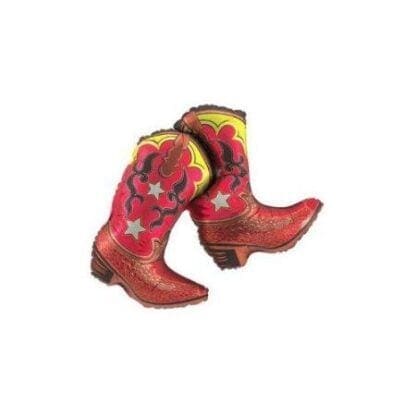 Cowboy Dancing Boots Helium Shape Balloon - Image 2