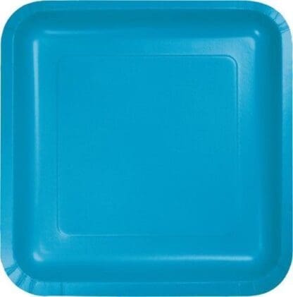 Turquoise Blue Dessert Plates 18 Pack