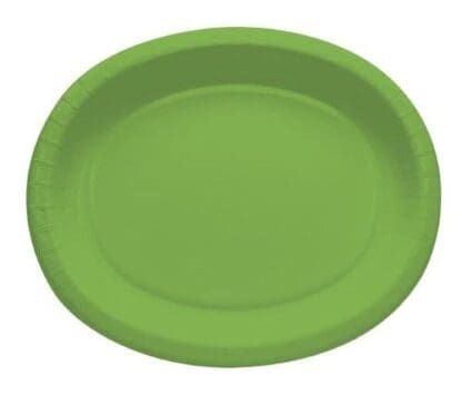 Fresh Lime Oval Platter, 10" X 12", 8Pk