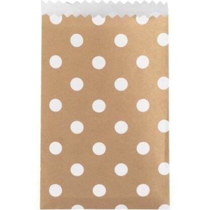 Kraft Dots Treat Bag, 20 Pk