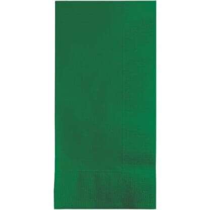 Dinner Napkins, 2-Ply, 1/8 Fold, Emerald Green, 50 Ct