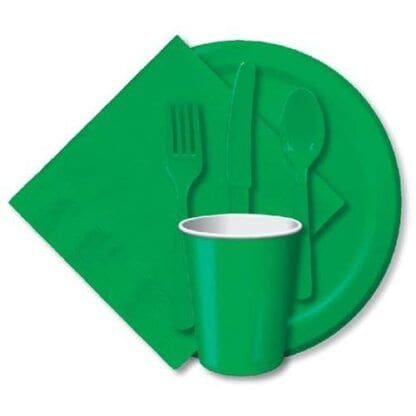 Dessert Plate - Green (24 Count)