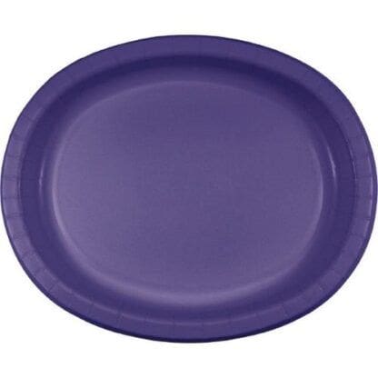 Purple Oval Platter, 10" X 12", 8Pk