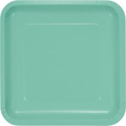 Touch of Color Paper Dinner Plates, Fresh Mint Green, 18/Pack (318886) | Quill