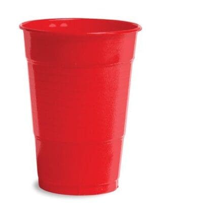 Classic Red Plastic Cups, 20 Pk