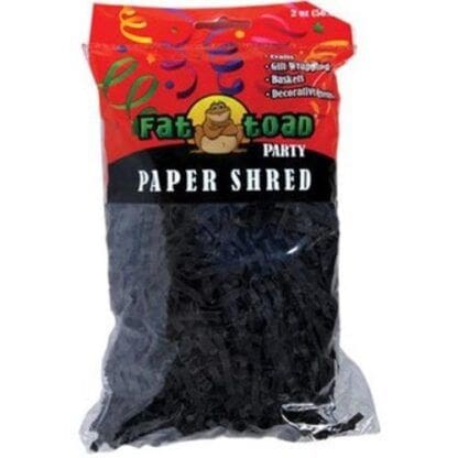 Wholesale Fat Toad Black Paper Shred - 2 Ounce(12x$1.96)