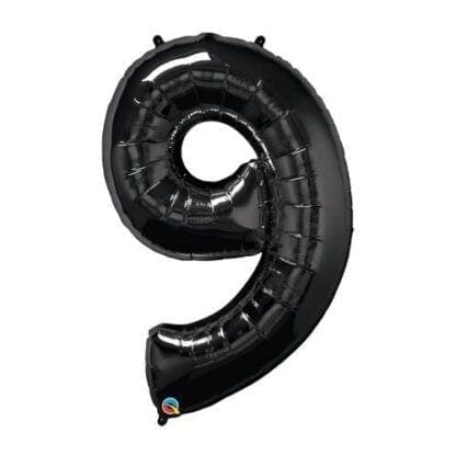 34 Inch Black Number Balloons (0-9) - Image 2