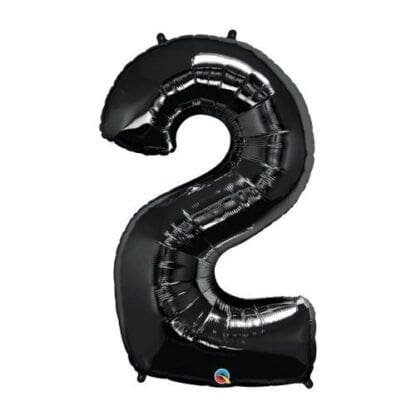 34 Inch Black Number Balloons 2 - Image 2