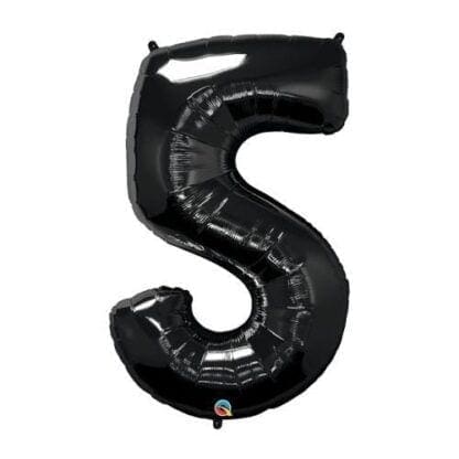 34 Inch Black Number Balloons 5 - Image 2