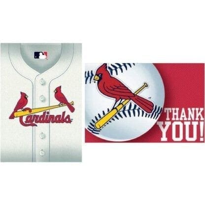 St. Louis Cardinals Baseball - Invite and Thank-You Combo - Image 2