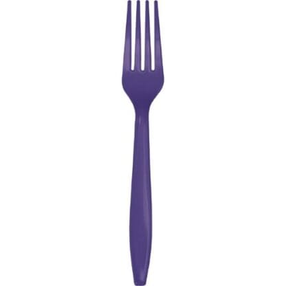 Touch of Color Purple Plastic Forks, 24 Pack (010466)