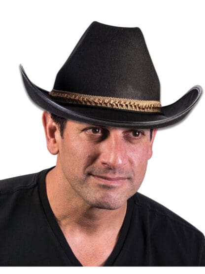 Felt Cowboy Hat Black