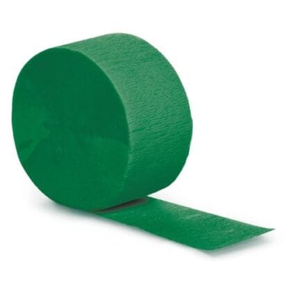 Emerald Green Crepe Streamer, 81ft, 1ct