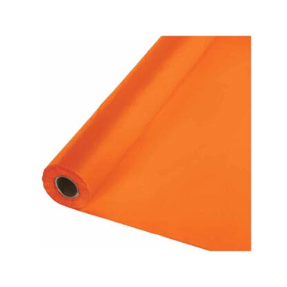 Touch of Color Sunkissed Orange Plastic Banquet Roll (013021)