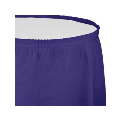 Touch of Color Plastic Tableskirt, 14 Ft, Purple, 1 Ct