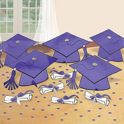 Purple Graduation Table Decorating Kit