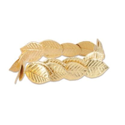 Beistle Roman Laurel Wreath Tiara, Gold, One-Size