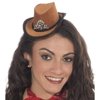 Mini Costume Cowboy Hat: Tan One Size