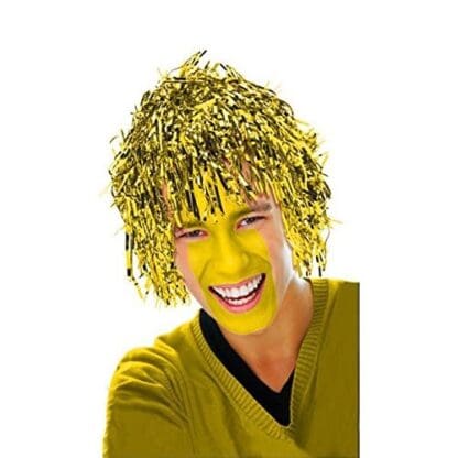 Fun Tinsel Wig Gold, Foil