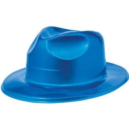 Shiny Blue Fedora Halloween Costume Royal/blue