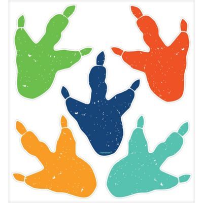 Dinosaur Footprint Cling Decals 10ct Birthday Party Supplies - The Party  Place - Fort Smith